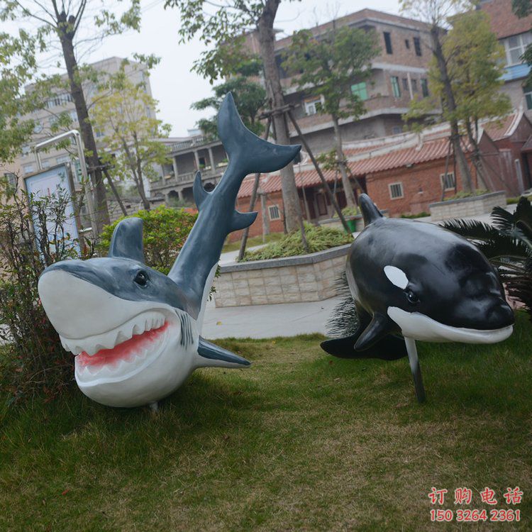 彩繪鯊魚銅雕廠家 仿古動(dòng)物銅雕