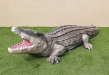 抽象鱷魚銅雕 動物銅雕廠家