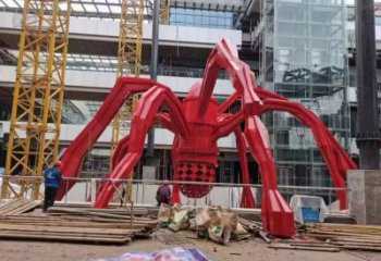 城市蜘蛛銅雕廠家 黃銅動物銅雕