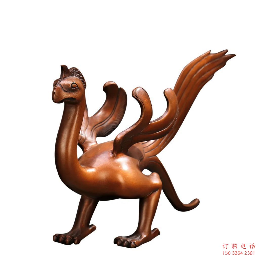 黃銅朱雀銅雕廠家 仿古動(dòng)物銅雕