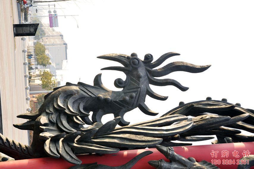 街頭龍雀銅雕廠家 城市動(dòng)物銅雕