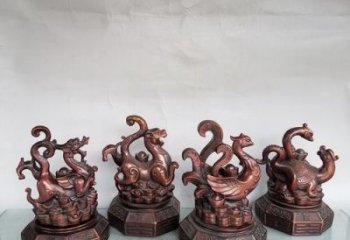 城市朱雀銅雕廠家 黃銅動物銅雕