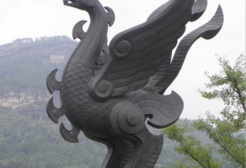 抽象龍雀銅雕廠家 辦公室動(dòng)物銅雕
