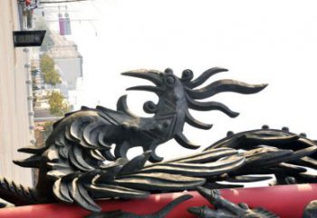 街頭龍雀銅雕廠家 城市動(dòng)物銅雕
