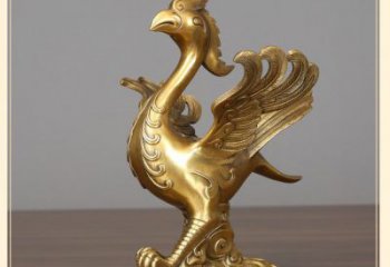 黃銅朱雀銅雕 仿古動(dòng)物銅雕廠
