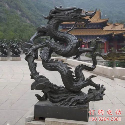 公園青龍銅雕廠家 街頭動(dòng)物銅雕