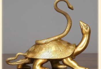 城市玄武銅雕廠家 黃銅動物銅雕