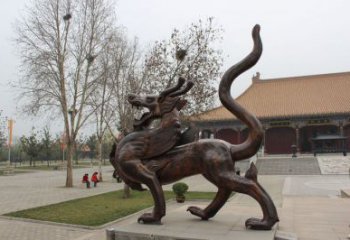 紫銅青龍銅雕廠家 仿古動(dòng)物銅雕