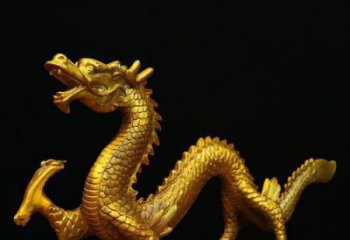 仿古青龍銅雕廠家 彩繪動物銅雕
