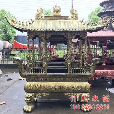 青銅香爐銅雕廠家 公園工藝品銅雕