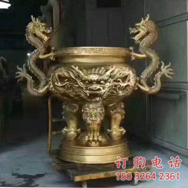 香爐銅雕廠家 抽象工藝品銅雕