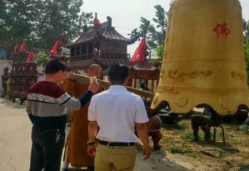 公園銅鐘銅雕廠家 街頭工藝品銅雕