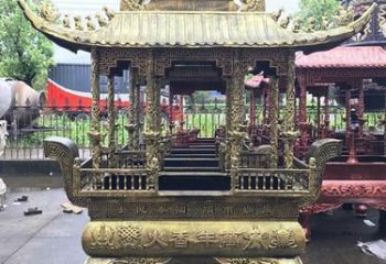 青銅香爐銅雕廠家 公園工藝品銅雕