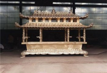 紫銅香爐銅雕廠家 仿古工藝品銅雕