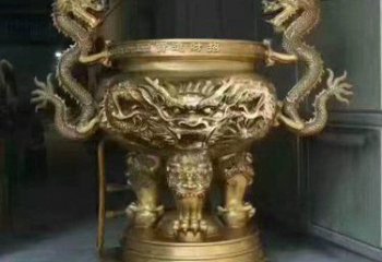 香爐銅雕廠家 抽象工藝品銅雕