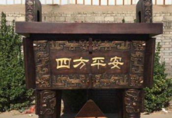 抽象香爐銅雕廠家 辦公室工藝品銅雕