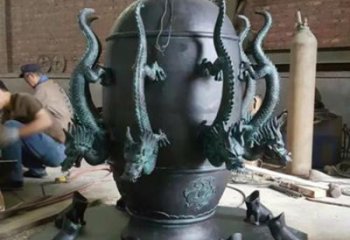 紫銅渾天儀銅雕廠家 仿古工藝品銅雕