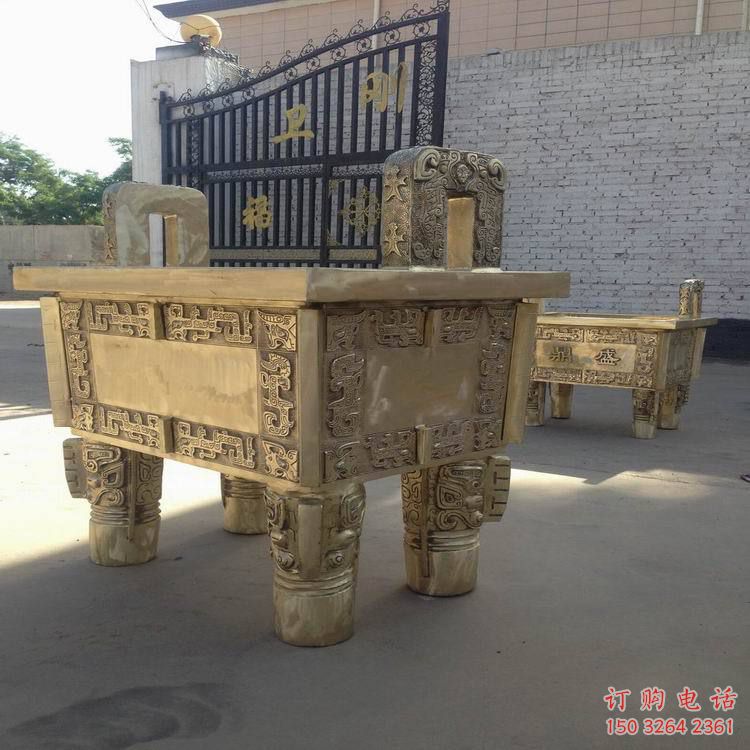 銅鼎銅雕廠家 抽象工藝品銅雕