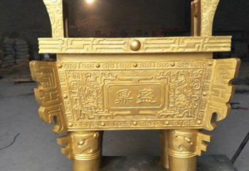 黃銅銅鼎銅雕廠家 仿古工藝品銅雕