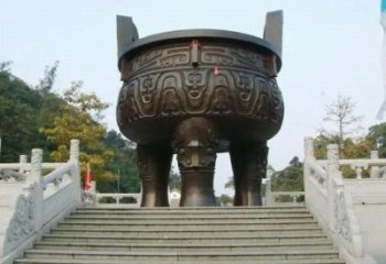 別墅銅鼎銅雕廠家 公園工藝品銅雕
