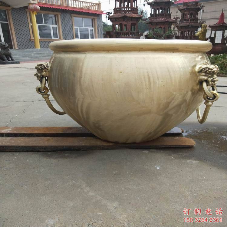 別墅缸銅雕廠家 公園工藝品銅雕