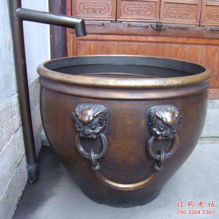 缸銅雕廠家 抽象工藝品銅雕