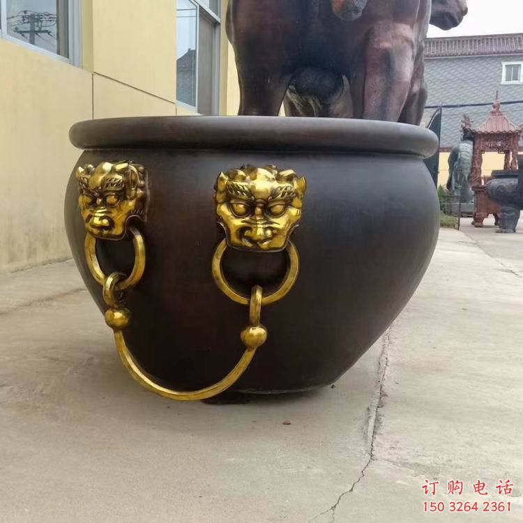 城市缸銅雕廠家 黃銅工藝品銅雕