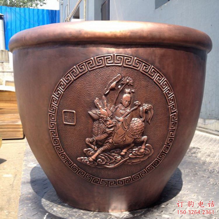 園林水缸銅雕廠家 青銅工藝品銅雕