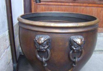 缸銅雕廠家 抽象工藝品銅雕