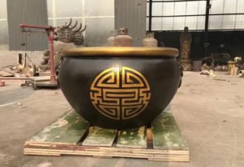 廣場水缸銅雕廠家 青銅工藝品銅雕