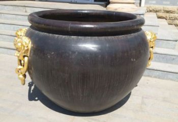 水缸銅雕廠家 抽象工藝品銅雕