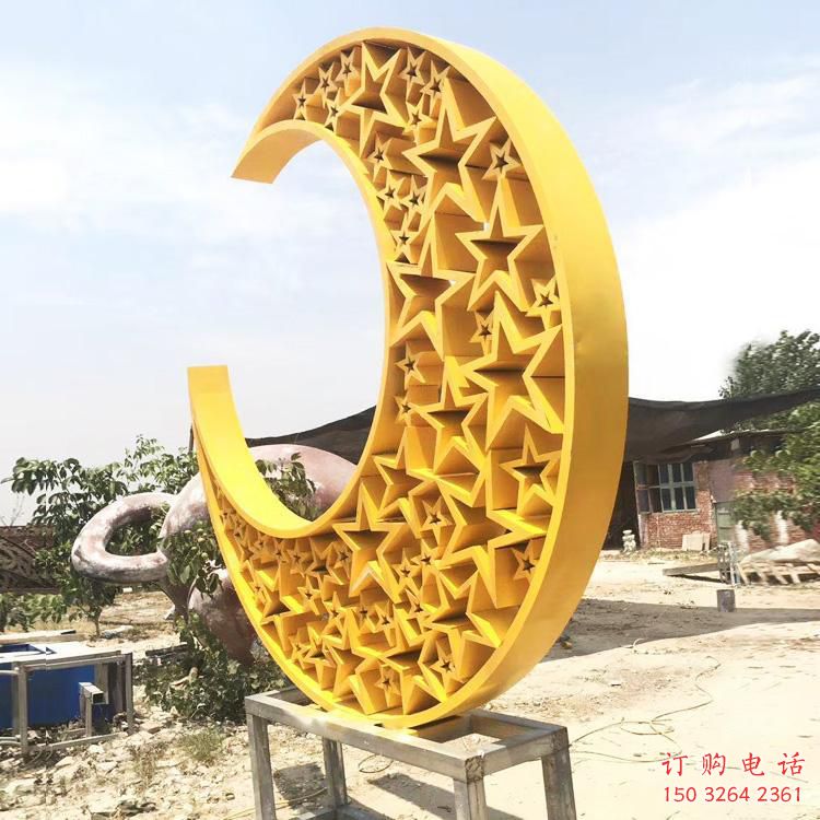 廣場(chǎng)月亮銅雕廠家 青銅工藝品銅雕