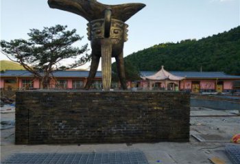 廣場(chǎng)酒杯銅雕廠家 青銅工藝品銅雕