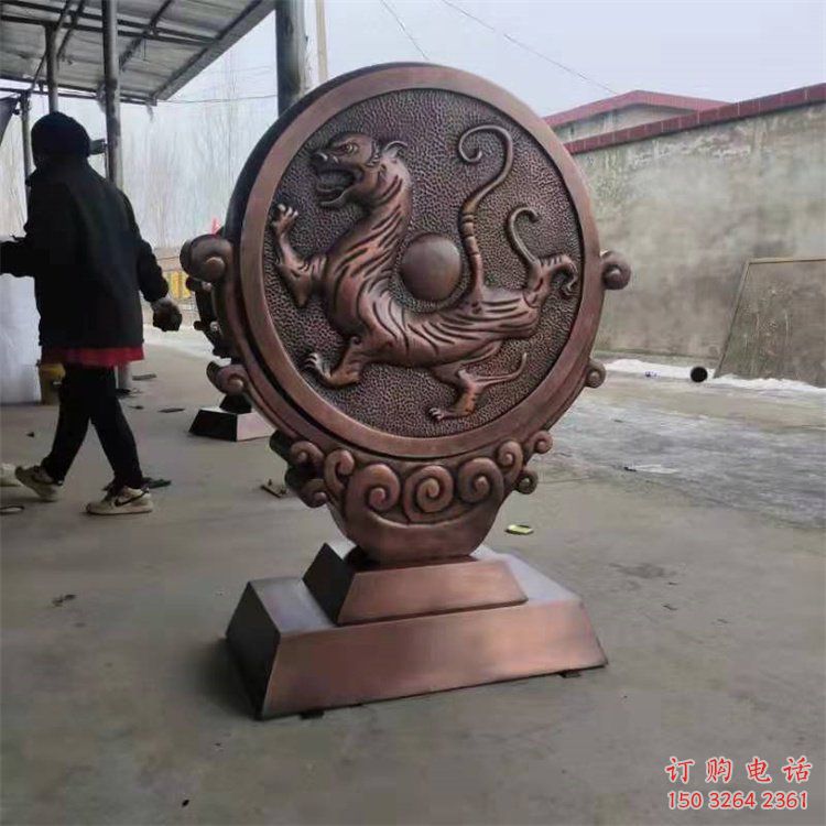 紫銅銅鼓銅雕廠家 仿古工藝品銅雕