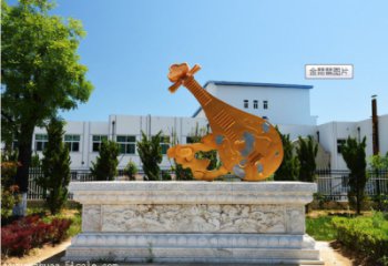 城市小提琴銅雕廠家 黃銅工藝品銅雕