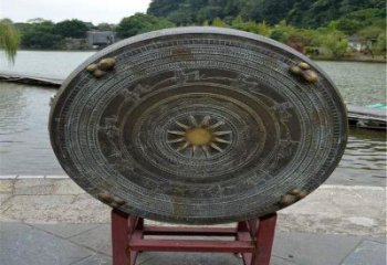 街頭銅鼓銅雕廠家 城市工藝品銅雕