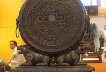 黃銅銅鼓銅雕廠家 仿古工藝品銅雕