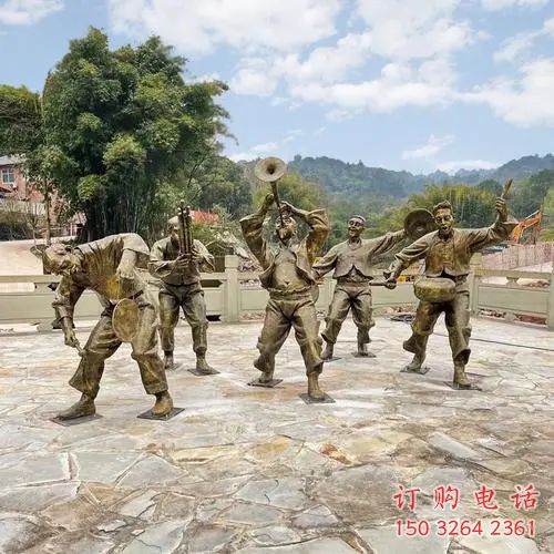 公園銅鑼銅雕廠家 街頭工藝品銅雕