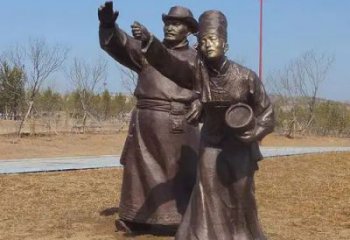 銅鑼銅雕廠家 抽象工藝品銅雕