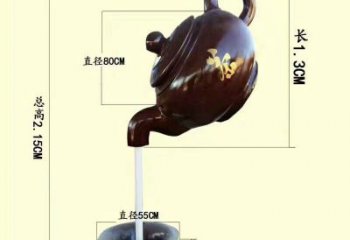 黃銅茶壺銅雕廠家 仿古工藝品銅雕