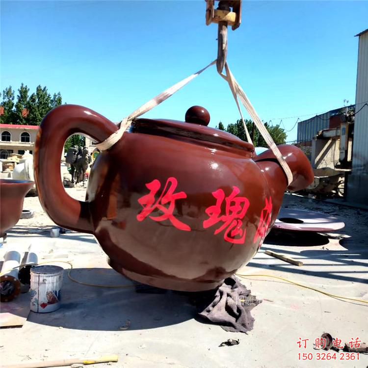 彩繪水壺銅雕廠家 仿古工藝品銅雕