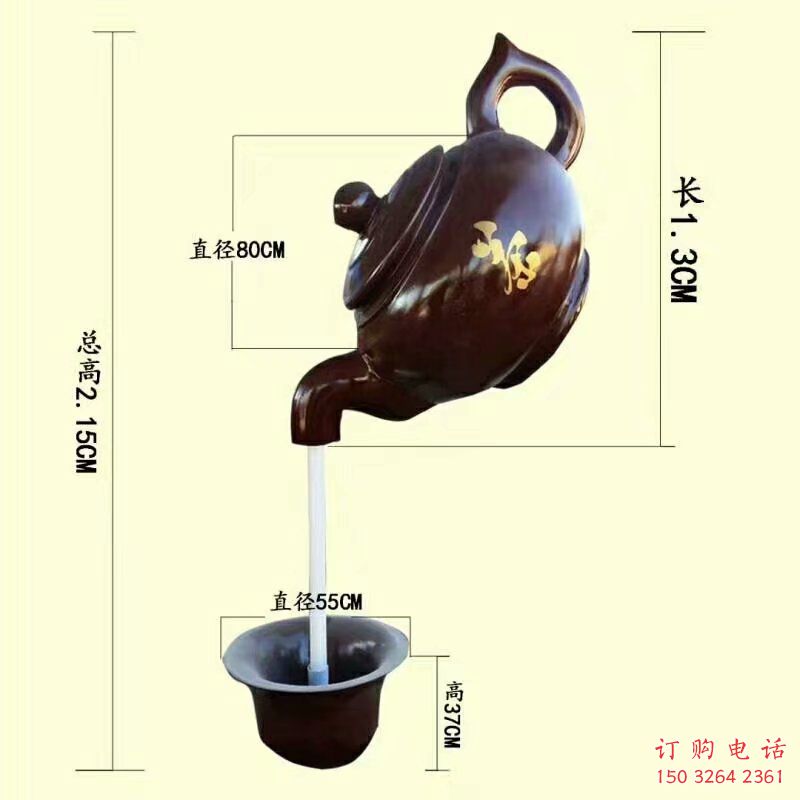 街頭水壺銅雕廠家 城市工藝品銅雕