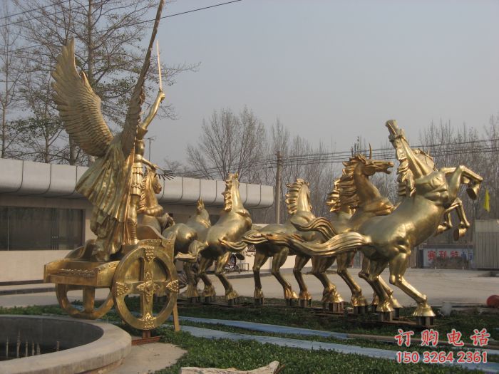 別墅戰(zhàn)車(chē)銅雕廠家 公園工藝品銅雕
