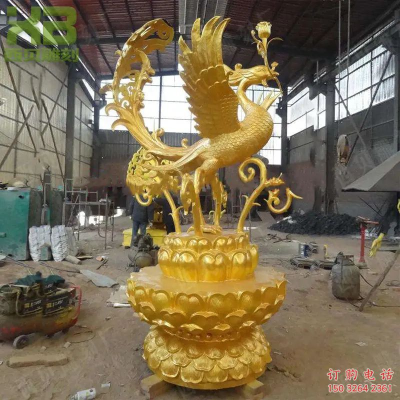 別墅龍鳳銅雕廠家 公園工藝品銅雕