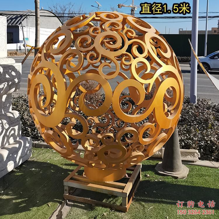 青銅圓球銅雕廠家 公園工藝品銅雕