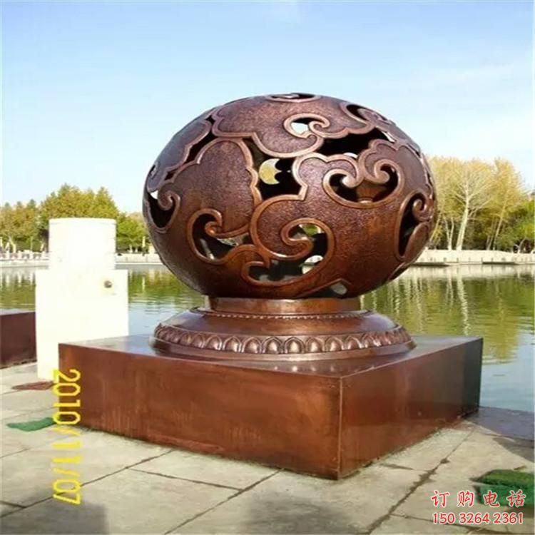 公園圓球銅雕廠家 街頭工藝品銅雕