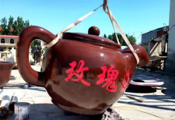 彩繪水壺銅雕廠家 仿古工藝品銅雕