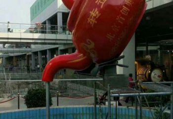 彩繪水壺銅雕廠家 仿古工藝品銅雕