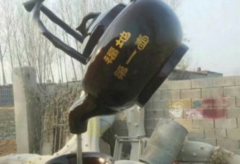 公園水壺銅雕廠家 街頭工藝品銅雕