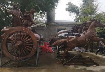 公園戰(zhàn)車銅雕廠家 街頭工藝品銅雕